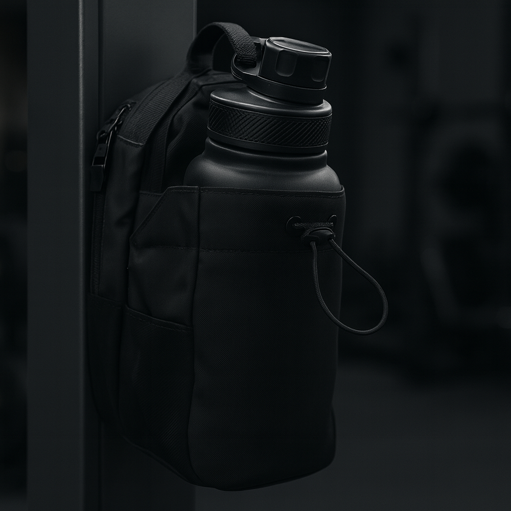 Large Capacity Magnetic Water Bottle Bag Multi-Pocket Portable Gym Specific Water Cup Holder Crossbody Magnet Gym Bag